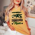 Custode Dello Zoo Mamma Lavoro Zookeeper Mantenere T-shirt comoda oversize da donna Mustard