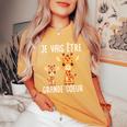 Enfant Jeais Être Grande Soeur Filles Drôle Girafe T-shirt oversize confortable pour femme Mustard