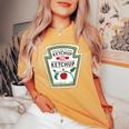 Ho Messo Ketchup Sul Mio Ketchup Bambini Donne E Uomini T-shirt comoda oversize da donna Mustard