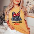 Idea Regalo Bulldog Francese Mama Frenchie Mistress T-shirt comoda oversize da donna Mustard
