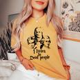 I Listen To Dead People Mozart Bach Beethoven Musica Classica T-shirt comoda oversize da donna Mustard
