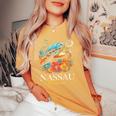 Nassau Bahamas Sea Turtle Scuba Diving Surfer Souvenir Women's Oversized Comfort T-shirt Mustard