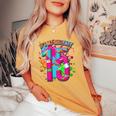 Per Il 15° Compleanno Per Ragazze E Ragazzi Spruzzi Diernice 15 Anni Maglia A Manica T-shirt comoda oversize da donna Mustard