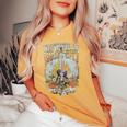 Recuerdo De Nashville Tn Guitar Nashville Cuello Camiseta extragrande cómoda para mujer Mustard