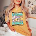 Retro School Nurse Back To School Elementary Nurse Life Women's Oversized Comfort T-shirt Mustard