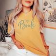 Sposa Con Grafica Cuore Salvia T-shirt comoda oversize da donna Mustard