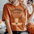 Albuquerque New Mexico Con Cactus Nel Deserto Nuovo Messico T-shirt comoda oversize da donna Yam