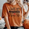 Appena Sposato 51 Anni Fa Coppia 51 ° Anniversario Di Matrimonio T-shirt comoda oversize da donna Yam