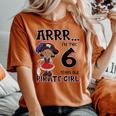 Bambino Ragazza Pirata 6 Anni Piccolo Pirata 6° Compleanno T-shirt comoda oversize da donna Yam