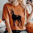 Chamois Dad Mom Lover Camoscio Monocromatico T-shirt comoda oversize da donna Yam
