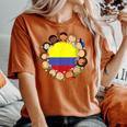 Colombia Flag Hispanic Heritage Month Kid Boy Girl Colombian Women's Oversized Comfort T-shirt Yam