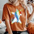 Dabbing Unicorn T Bambina Donne Bambini Arcobaleno Unicorns T-shirt comoda oversize da donna Yam