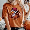 Divertente Regalo Per Il Ringraziamento Con Tacchino Per Uomini Donne Bambini T-shirt comoda oversize da donna Yam