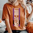 Donna Brasiliano Jiu Jitsu Cinturaiola Bjj Regali Uomini Donne Lui Lei Con Collo A T-shirt comoda oversize da donna Yam