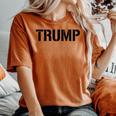 Estilo Militar De Plantilla Donald Trump 2024 Camiseta extragrande cómoda para mujer Yam