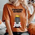 Fencing Queen Da Scherma Per Ragazze Recinzione Da Donna T-shirt comoda oversize da donna Yam
