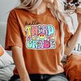 Hello Third Grade Team 3Rd Grade Girl Teacher Back To School Women's Oversized Comfort T-shirt Yam