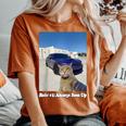 Regola 1 Meme Divertente Sui Gatti Sempre Boss Up Per Uomini E Donne Maglia Con Maniche Raglan T-shirt comoda oversize da donna Yam