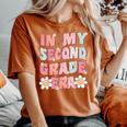 In My Second Grade Era Cute Groovy 2Nd Grade Back To School Women's Oversized Comfort T-shirt Yam