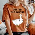 Trust Me I'm A Ducktor Duck Lover Doctor Ultra Pun T-shirt comoda oversize da donna Yam