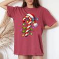 Candy Cane Crew Christmas Light Family Xmas Santa Boys Girls Women's Oversized Comfort T-shirt Chalky Mint Candy Cane Crew Christmas Light Family Xmas Santa Boys Girls Women's Oversized Comfort T-shirt Chalky Mint