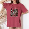 Feelin Feral Vintage Retro Raccoon With Wine Lovers Women's Oversized Comfort T-shirt Chalky Mint