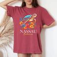 Nassau Bahamas Sea Turtle Scuba Diving Surfer Souvenir Women's Oversized Comfort T-shirt Chalky Mint