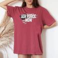 Air Force Mom Memorial Day Veterans Day 4Th Of July Military Women's Oversized Comfort T-shirt Crimson