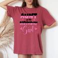 Aunt Of The Birthday Girl Family Matching Party Women's Oversized Comfort T-shirt Crimson
