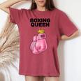 Boxing Queen De Boxeo Para Boxeo Para Niñas Sin Mangas Camiseta extragrande cómoda para mujer Crimson