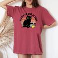 Chat Humour Fille Enfant Je Fais Ce Que Jeeux T-shirt oversize confortable pour femme Crimson