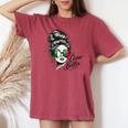 Ciao Bella Italian Flag Sunglasses Language Women's Oversized Comfort T-shirt Crimson