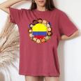 Colombia Flag Hispanic Heritage Month Kid Boy Girl Colombian Women's Oversized Comfort T-shirt Crimson
