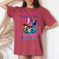 Cowgirl My Last Rodeo Despedida De Soltera Novia Chica Sureña Sin Mangas Camiseta extragrande cómoda para mujer Crimson