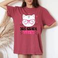 Cute 3Rd Grade Vibes Cat Kitten Lover Back To School Girls Women's Oversized Comfort T-shirt Crimson
