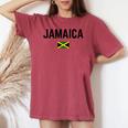 Giamaica Bandiera Uomini Donne Bambini Giamaica T-shirt comoda oversize da donna Crimson