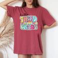 Hello Third Grade Team 3Rd Grade Girl Teacher Back To School Women's Oversized Comfort T-shirt Crimson