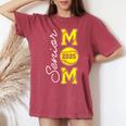 Senior Mom 2025 Softball Mommy Class Of 2025 Graduation Women's Oversized Comfort T-shirt Crimson