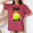 Tennis Queen Da Tennis Da Donna Tennis Da Ragazza T-shirt comoda oversize da donna Crimson