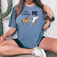 Altro Unicorno 40 Anni Compleanno E Me Regalo Per Le Donne T-shirt comoda oversize da donna Blue Jean