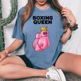 Boxing Queen De Boxeo Para Boxeo Para Niñas Sin Mangas Camiseta extragrande cómoda para mujer Blue Jean