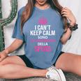 Can't Keep Calm Testimone Sposa Addio Al Nubilato Regalo T-shirt comoda oversize da donna Blue Jean