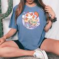 Chat Fille Enfant Idée Humour Chats Chaton T-shirt oversize confortable pour femme Blue Jean