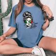Ciao Bella Italian Flag Sunglasses Language Women's Oversized Comfort T-shirt Blue Jean