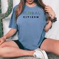 Global Citizen Giornata Mondiale T Uomini Donne Bambini T-shirt comoda oversize da donna Blue Jean