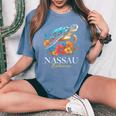 Nassau Bahamas Sea Turtle Scuba Diving Surfer Souvenir Women's Oversized Comfort T-shirt Blue Jean