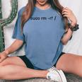 Sudo Rm -Rf Linux Sysadmin Riga Di Comando Computer T-shirt comoda oversize da donna Blue Jean