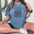 The Tired Teachers Department Teacher Duty Off Women's Oversized Comfort T-shirt Blue Jean