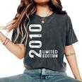 13Th Birthday Boy Girl 13 Years Oldintage 2010 T-shirt comoda oversize da donna Pepper