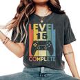 15 Anni Compleanno Maschio Ragazza Uomo Regalo Level 15 T-shirt comoda oversize da donna Pepper